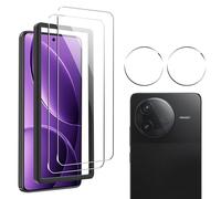 zZjoOoj Pack of 4 Screen Protectors for Xiaomi Poco F7 Pro/F7 Ultra Tempered Glass, 2 HD Tempered Glass Film + 2 Camera Protection, HD Screen Protector with 9H Hardness Screen Protector