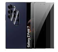 zZjoOoj Privacy Screen Protector for Samsung Galaxy Z Fold 7, Anti Spy Tempered Glass and Camera Protection [Pack of 2+2], 9H Hardness Privacy Film, Anti-Scratch Privacy Screen Protector Film