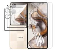 zZjoOoj Protective Film for Xiaomi Mix Flip 2, Pack of 2 9H Hardness External for Tempered Glass + 2 Inner Protective Film, Anti-Scratch, HD