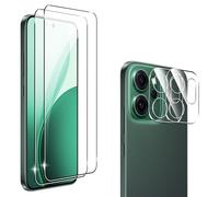 zZjoOoj Screen Protector Compatible with OPPO Reno 14 F 5G / 14 FS 5G for Tempered Glass Screen Protector & 2 Pieces Camera Protective Film, 9H Hardness Anti-Scratch Bubble-Free