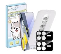 zZjoOoj Screen Protector for Xiaomi Poco F8 Pro for Tempered Glass, Auto Dust Elimination, Pack of 2 Ultra Clear Screen Protectors & 2 Pieces Camera Protection, 9H Hardness, Anti-Scratch, Bubble-Free