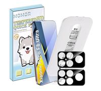 zZjoOoj Screen Protector for Xiaomi Poco F8 Ultra for Tempered Glass, Auto Dust Elimination, Pack of 2 Screen Protectors & 2 Camera Protective Film, 9H Hardness, Anti-Scratch, Bubble-Free, Easy