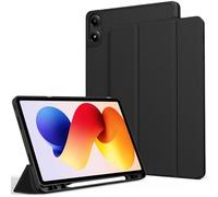 zZjoOoj Silicone Case for Redmi Pad 2 Pro 12.1 Inch 2025, Lightweight Protective Case with Stand Function and Auto Sleep/Wake Function, Black