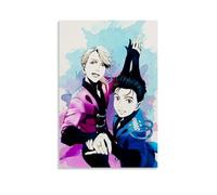 ZZJXYSCP Yuri on Ice Hot Blooded Anime Classic Anime Canvas Poster Wall Art Decorative Painting Bedroom Painting Posters 12x18inch(30x45cm) Unframe-style