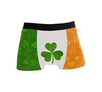 ZZKKO Workout Briefs Men's Underwear Briefs Irish Flag with Shamrock Breathable Underwear Sport Men Brief Size M