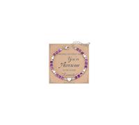 ZZLAY Personalized Fashion Heart - shaped Beaded Bracelet for Women - A Thoughtful Gift for Your Best Friends, Close Pals, Soulmates and Intimate Friends, M, Stainless Steel, no gemstone