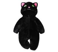 ZZLBUF Cute Cat Costume for Toddler Baby Girl Boy Halloween Costume Fuzzy Warm Fall Winter Clothes Halloween Gifts (Cat Black, 3-4T)