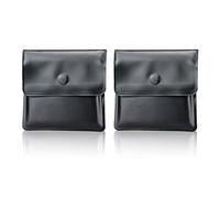ZZLBZN 2 Pcs Portable Pocket Ashtrays, Portable Cigarette Ash Portable Compact and Fireproof Pocket Ashtrays Smell Proof Bag Cigarette Case Accessories Litter Tray