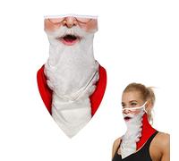 ZZLBZN Christmas Face Masks for Adults Bandana, 1Pcs Santa Face Masks for Adults Reusable, Christmas Masks with Ear Loops Face Scarf Seamless Adjustable Neck Gaiter for Men and Women