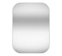 ZZLBZN Key Hole Cover Plate, Repair Escutcheon Door Lock Cover Door Plate, Blank Self Adhesive Fix Satin Stainless Steel 65 * 45mm