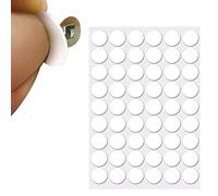 ZZLBZN White Self-Adhesive Screw Hole Stickers Covers Textured Plastic Cover the Ugly for Wood Furniture Cabinet Shelve Plate 21mm 54pcs