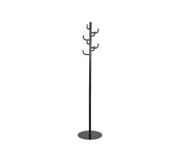 ZZlei2yu-12 Coat Rack Stand Black Hook Head Coat Rack, Freestanding Hat And Hanger With 8 Rounded Edge Hooks Standing Coat and Hat Rack