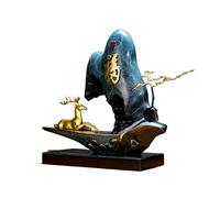 ZZlei2yu-12 Home Decor Ornament Chinese Entryway Living Room Full Copper Fulu Ornaments Office Home Copper Sculpture Handicrafts Colorful Ornament