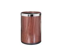 ZZlei2yu-12 Trash Can Double-layer Waste Basket Open Top Trash Bin Chinese Retro Style Minimalist Office Trash Can Garbage Container Bin(Red)