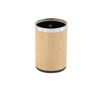 ZZlei2yu-12 Trash Can Double-layer Waste Basket Open Top Trash Bin Chinese Retro Style Minimalist Office Trash Can Garbage Container Bin(Natural)