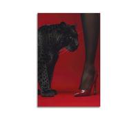 ZZLFLY Animal Poster Sexy Black Panther Poster Decorative Painting Canvas Wall Posters And Art Picture Print Modern Family Bedroom Decor Posters 20x30inch(50x75cm)