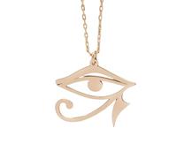ZZLHY 925 Sterling Silver Amulet Reiki Eye Of Horus Necklace For Men Women, Minimalist All Seeing Eye Necklace - Vinttage Eye Of Ra Necklace, Eye Of Horus Pendant Illuminati Necklace For