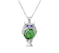 ZZLHY 925 Sterling Silver Patricks Day Necklaces For Women And Men, Four-leaf Glass Dome Necklace Patrick Day Green Necklace, Patricks Day Beads Bulk, Green Bead Necklace