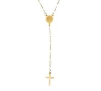 ZZLHY 925 Sterling Silver Religious Rosary Necklace For Women - 1pc Religious Rosary Necklace Cross Mary Pendant Necklace Link Cable Chain 20inch, Necklaces