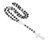 ZZLHY 925 Sterling Silver Religious Rosary Necklace For Women And Men - Long Scapular Catholic Rosaries Hombre Beads Pendant Necklaces