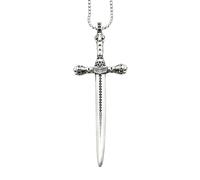 ZZLHY 925 Sterling Silver Sword Necklace For Women, Exquisite Europe Style Sword Pendant - Dagger Necklace For Men, Master Sword Necklace For Halloween
