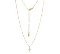 ZZLHY 925 Sterling Silver Tiny Cross Necklace For Women, Cross Special Long Chain, Tiny Cross Pendants, Fine Beads Locker Chains, Dainty Cross Necklace For Women, Cross Necklace