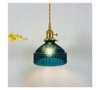 ZZLHY A Retro Brass Glass Pendant Lamp Rustic VAintage Hanging Lights Ceiling Kitchen Island Home Decoration Suspensions Luminaire,for Living Room