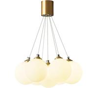 ZZLHY Bronze Restaurant Chandelier Magic Bean Glass Lampshade Pendant Lights Bedroom Warm Romantic Atmosphere Light Creativity Living Room Aisle,for Various Rooms