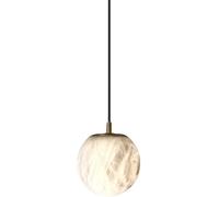 ZZLHY Cream Wind Bedroom Bedside Copper Light Minimalist Marble Hanging Lamp Mid Century Nordic Kitchen Island Chandelier for Living Room Study Bar Counter Dining Table