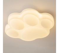 ZZLHY Creative Cream Breeze Cat Paw Sbedroom Fixture Minimalist White Kids Ceiling Nordic Boy Girl's Room Chandelier for Nursery Kindergarten 's Room/Three Color Light
