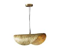 ZZLHY Creative Leaf Pendant Gold All Copper Chandelier Living Room Luster Restaurant Decor Hanging Lights Kitchen Island LED Light Fixtures The New