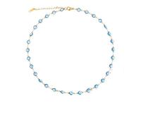 ZZLHY Evil Eye Necklace For Women And Men, Colorful Evil Eye Chain Necklace Eye Necklaces Turkish Eyes Hiphop Necklace, Evil Eye Necklace Gold, Evil Eye Choker, Evil Eye Necklace For Men