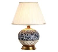 ZZLHY Indoor Led Ceiling Pendant, Chinese Ceramic Classical Decorative Desk lamp, Bedside Table lamp,Foyer
