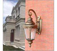 ZZLHY Indoor Led Ceiling Pendant, Porch Lights Waterproof Outdoor Wall Fixture Oriental Tradition Garden Lighting Die-cast Glass Fixture,Foyer