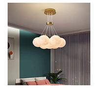 ZZLHY Living Room 3D Printed Moon Lampshade Hanging Light Decor Lighting Suspension Bedroom 7/13/19 Heads Lamp LED Chandelier Ceiling Chandelier,Hang
