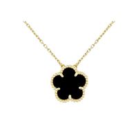 ZZLHY Lucky Heart Necklace For Women, Hollow Heart Romantic Lucky Four Leaf Pendants Necklaces, Love Heart Pendant Necklace, Heart Necklace, 4 Heart Necklace