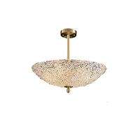 ZZLHY Luxury Chandelier,Personality Creative Circular Chandelier,E14 Nordic All Copper Chandelier,For Living Dining Room Studying Light Corridor Porch-Ram