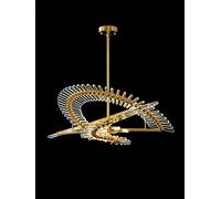 ZZLHY Luxury Crystal Glass Chandelier Dining Living Room Postmodern Hanging Fixture Gold Bedroom Restaurant Designer Lamp,for Various Rooms