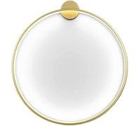 ZZLHY Mid-Century Circle Lamp Round Indoor Sconces Ring Wall Mounted Fixture,s,Gold White Light-80CM