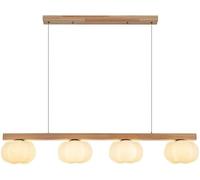 ZZLHY Mid Century Milk White Living Light Nordic Creativity Cream Wind Linear Kitchen Island Hanging Lamp Japanese Style Minimalist Room Chandelier for Dining Table/4Lights