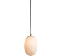 ZZLHY Mid Century Natural Yunshi Bedside Light Nordic Creativity Ellipse Hanging Lamp Minimalist Kitchen Island Chandelier for Living Room Bar Counter Bedroom Dining Table