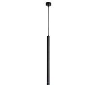 ZZLHY Minimalist Cylinder Droplight Bedroom Downlights 3W Black Single Head Hanging Lamp Ceiling Aluminum Long Tube Chandelier/4 * 30Cm/Warm Light/4*