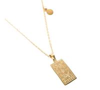 ZZLHY Necklaces For Women And Girls, Vintage12 Constellations Necklaces Sign Square Pendant Necklace, Saturn Necklace, Gemini Aries Pisces Virgo Scorpio Zebra Necklace