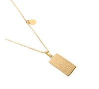 ZZLHY Necklaces For Women And Girls, Vintage12 Constellations Necklaces Sign Square Pendant Necklace, Saturn Necklace, Gemini Aries Pisces Virgo Scorpio Zebra Necklace