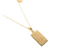 ZZLHY Necklaces For Women And Girls, Vintage12 Constellations Necklaces Sign Square Pendant Necklace, Saturn Necklace, Gemini Aries Pisces Virgo Scorpio Zebra Necklace