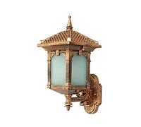 ZZLHY Outdoor Wall Light IP54 Exterior Wall Sconce Lamp, Frosted Glass Shade European Style Wall Lantern, Vintage Farmhouse Porch Lighting Fixtures for Garden Porch Doorway