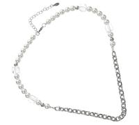 ZZLHY Pearl Crystal Necklace Aesthetic Necklace Pearl Necklaces Pearl Necklace Pendant Stainless Steel