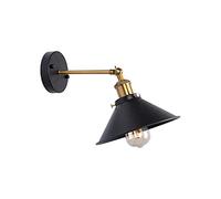 ZZLHY Perfect 1 Light Source Retro Creative Gold Black Iron Bedroom Living Dining Room Study Wall Lamp/Lamp