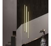 ZZLHY Staircase Pendant Light with Rotating Dimmable Aluminum Chandelier with 12 Heads Adjustable Villa Hollow Ceiling Light for Living Room Hotel and Hallway
