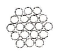 ZZLHY Wallet 20 Pcs Keychain Key Fob Purses Jewlery Jump Lock Rings Jump Rings Jewelry Stainless Steel Hardware